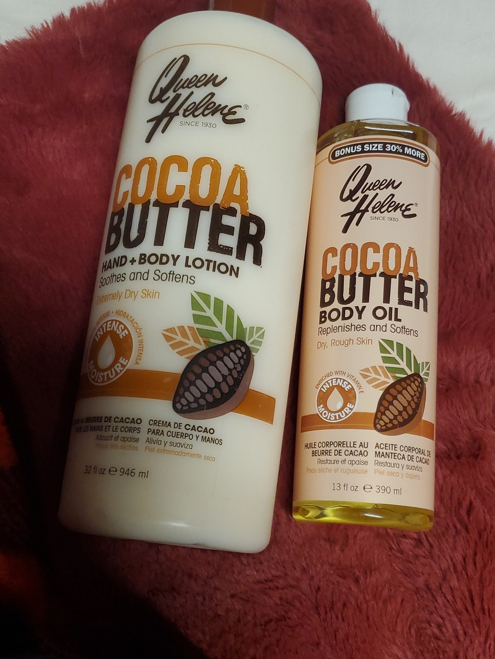 adidas Cocoa Butter Body Lotion & Oil Duo in Cream and Brown